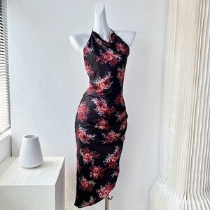 Floral asymmetrical  Cocktail dress size 6-8